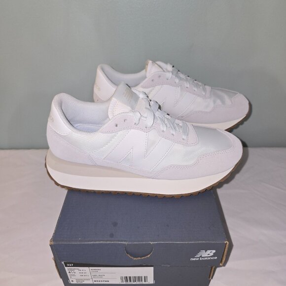 New Balance 237 Running Shoe,in Grey/White, Women's Size 6.5/Men's 5, New in Box - Picture 5 of 9